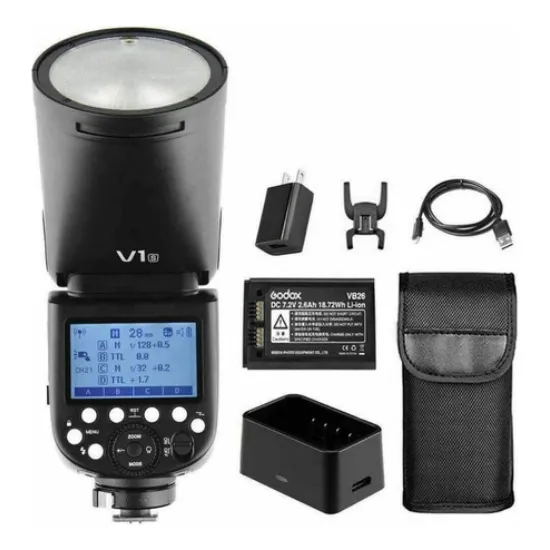 Flash Godox V1 Com Bateria Para Sony