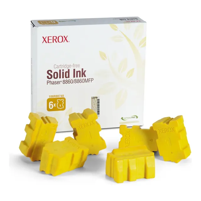 Tinta Xerox Phaser 8860 Amarilla 108r00819 Amarillo