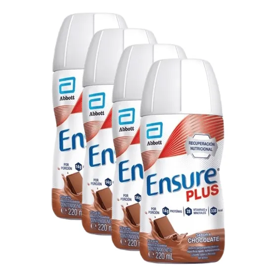 Ensure Plus Liquido Chocolate 220 Ml X 4 Unidades