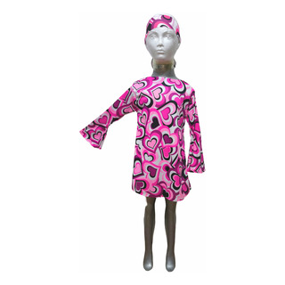 Disfraz Vestido A Gogo Vestido A Go Go Vestido Musica Disco 70´s 80´s Hippie Disfraz Vestido A Gogo Vestido A Go Go Vestido Musica Disco 70´s 80´s Hippie