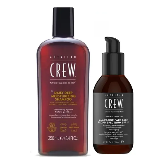 Shampoo Daily Hidratante+bálsamo Post Afeitado American Crew