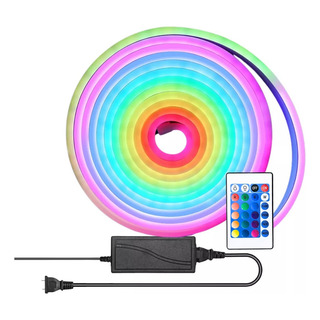 Manguera Neon Led Flex Luces Rgb Control 5 Metros 2835 220v Manguera Neon Led Flex Luces Rgb Control 5 Metros 2835 220v