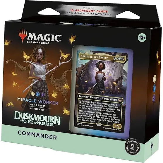 Magic Tcg Commander Deck Duskmourn Miracle Worker Inglés
