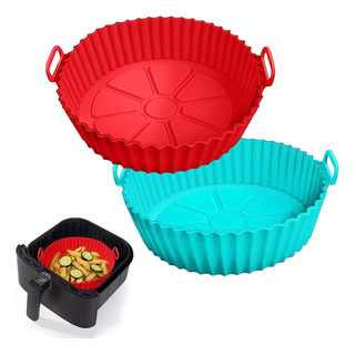 U Chef Set De 2 Olla De Silicona Para Freidora De Aire U Chef Set De 2 Olla De Silicona Para Freidora De Aire
