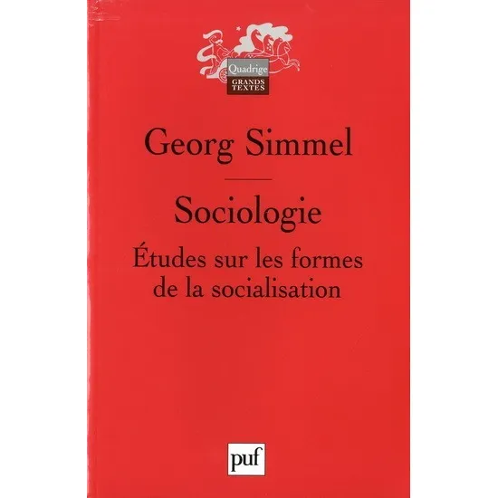 Sociologie. Etudes Sur Les Formes De La Socialisation