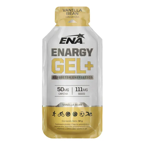 Enargy Gel+ Cafeína 12 Un Ena Sport - Repositor Vainilla Bean