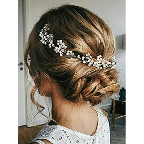 Puntera Brida Nupcial Perla Peluquería Rhinestone R19sj