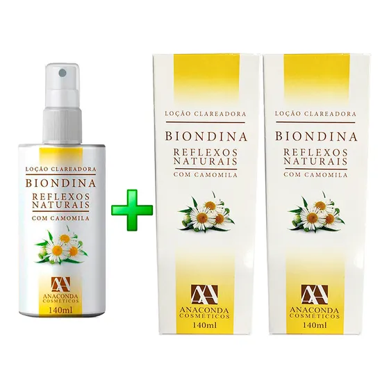 Kit Clareador Biondina 1 Spray Pump + 2 Refis Anaconda