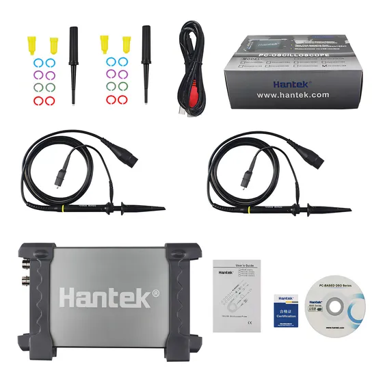 Osciloscopio Digital Hantek 6022BE Color Gris