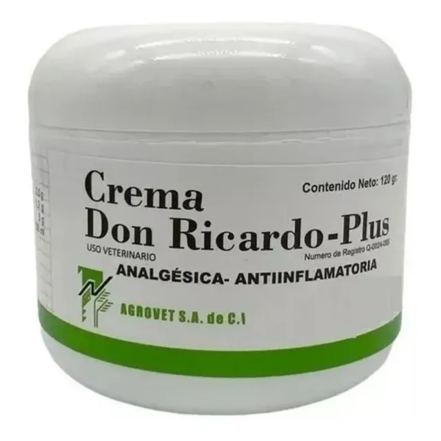 Crema Don Ricardo Plus De 120 Gr Pomada Uso Veterionario