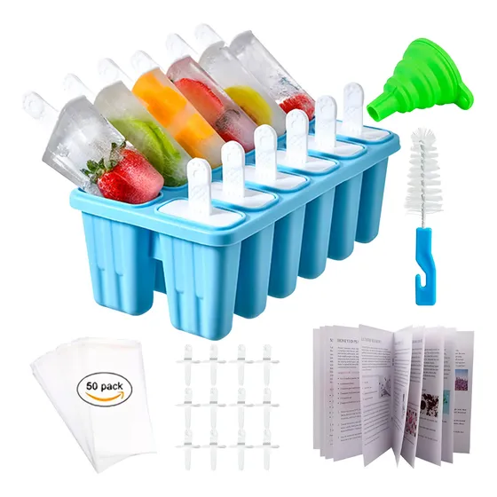Molde Popside Hecho Casa 12 Para Paleta Hielo Reutilizabl 24