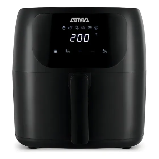 Freidora De Aire Digital Sin Aceite Atma Pro Fr60arbp 6,5l Color Negro