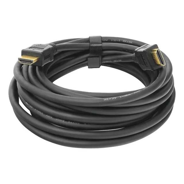 Cable HDMI de 5 Metros (High Speed), Resolución 4K, Soporta Canal de Retorno de Audio (ARC), Soporta 3D, Blindado para Reducir Interferencia, Chapado en Oro, Alta Resistencia y Durabilidad