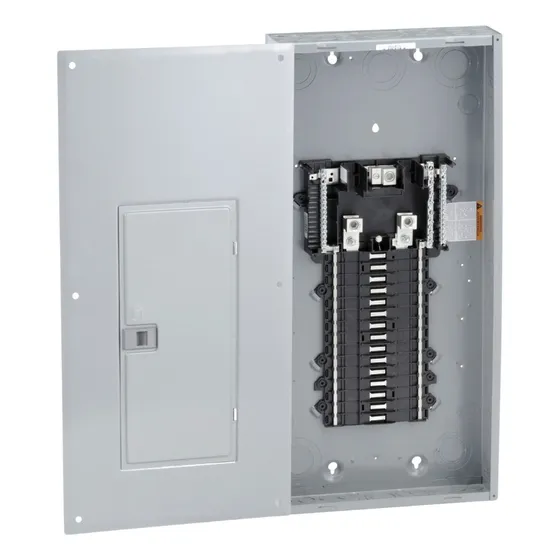 Centro De Carga 30 Espacios Con Puerta Para Empotrar Nema 1 Color Gris Oscuro