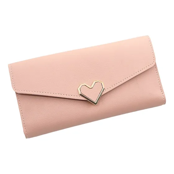 Monedero Billetera Cartera Con Broche De Corazón