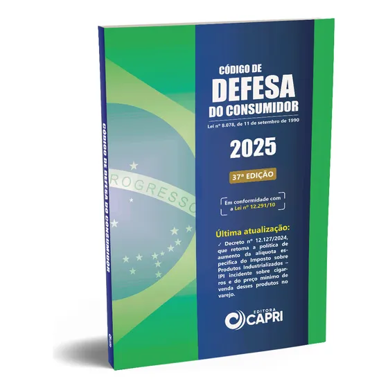 Livro Código De Defesa Do Consumidor - Editora Capri