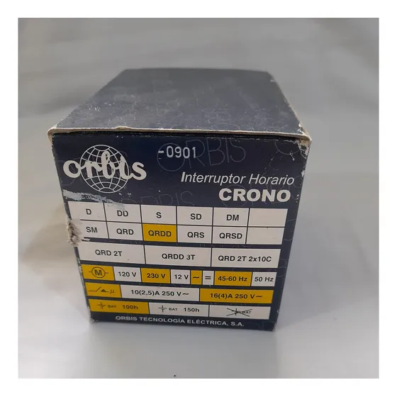Interruptor Horario 220v Orbis Crono Qrdd