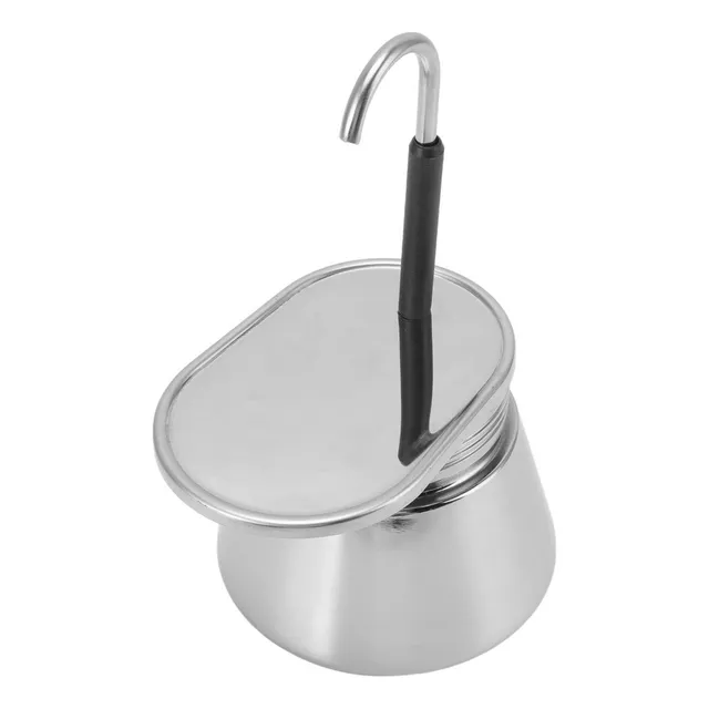 Pote Moka De Aço Inoxidável Tipo Italiano Diy De Grande Capa