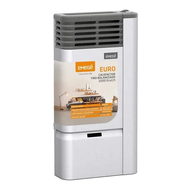 Calefactor Tiro Balanceado Emege Euro 2000c Multigas Estufa