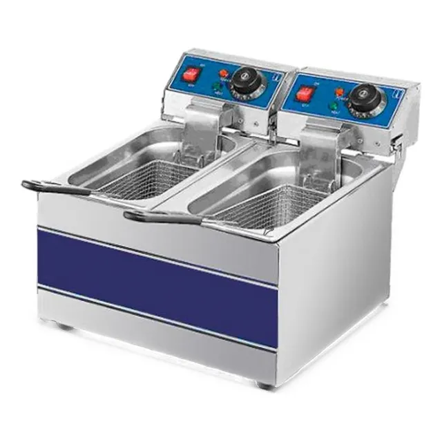 Freidora industrial Kuma HEF-82 12L acero inoxidable