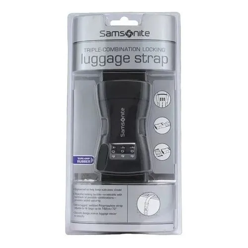 Correa seguridad Para Equipaje Samsonite Combinación 3 dígitos D89009363 Color Negro Maletas cajas
