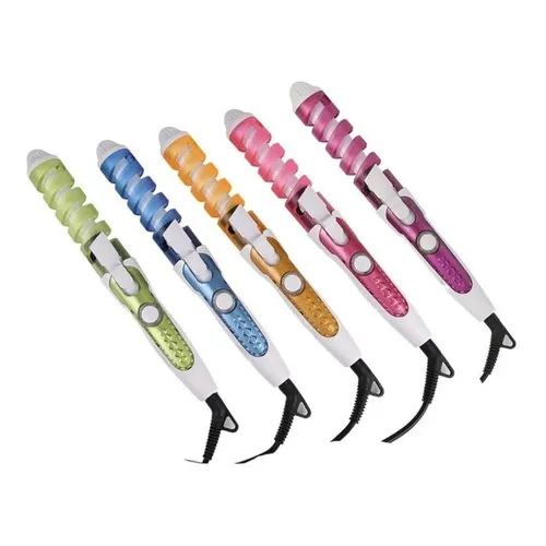 Modelador Cacheador Ondulador Ceramic Fast Espiral Bivolt Cor Azul