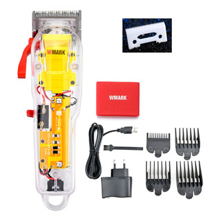 Maquina De Cabelo Transparente Wmark 108a Digital Led Cor 57070 110v/220v Maquina De Cabelo Transparente Wmark 108a Digital Led Cor 57070 110v/220v