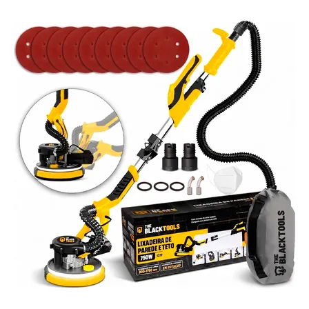 Lixadeira Telescopia De Teto Parede Led Girafa 750w 110v 127v Amarelo 60hz