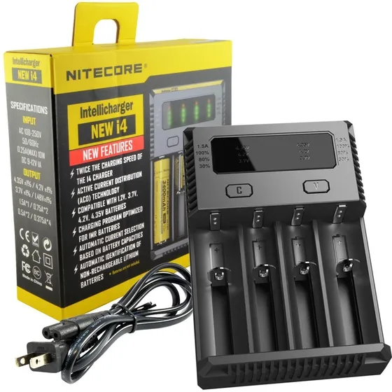 Nitecore I4 Cargador De Baterías Inteligente Inteligente I4