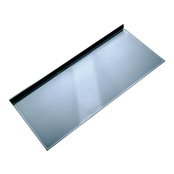 Mesada Johnson Acero Inoxidable 180 X 61 Ciega Lisa C/envio Color Plateado