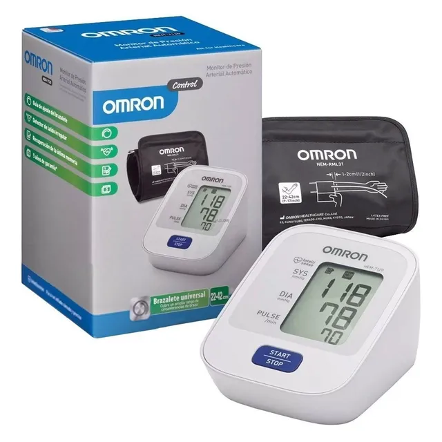 Tensiometro Omron Hem 7120 Digital Automático Brazo Color Blanco