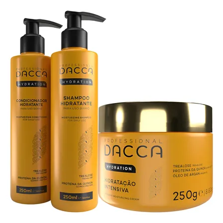 Kit Shampoo Condicionador Máscara De Hidratação Profissional