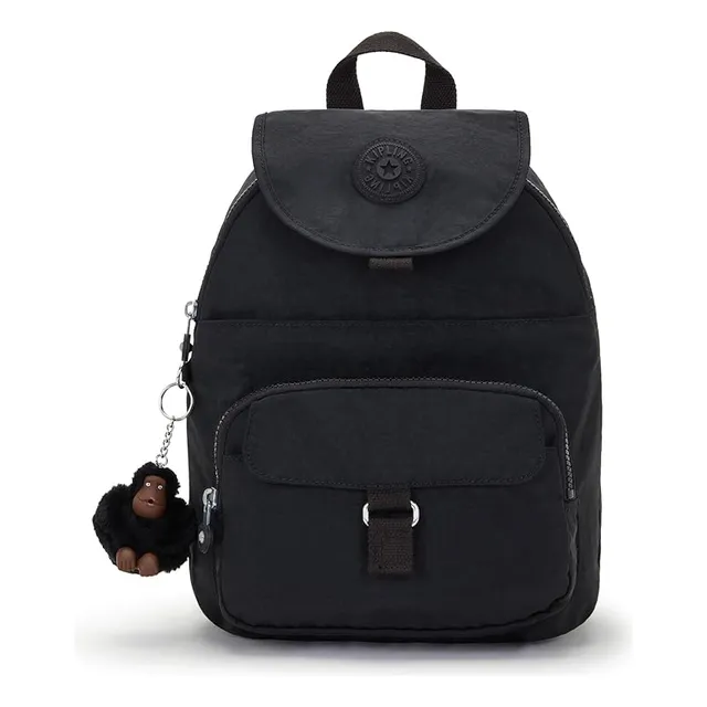 Mochila Kipling Queenie Mujer | Moderna Y Compacta | Nylon Resistente | 12l Capaci | Bolsillos Múltiples, Correas Ajustables Y Llavero Monkey Original