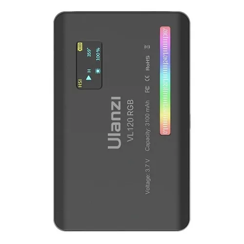 Foco Led Rgb Ulanzi Vl120 Para Cámara Y Celular 359 Colores