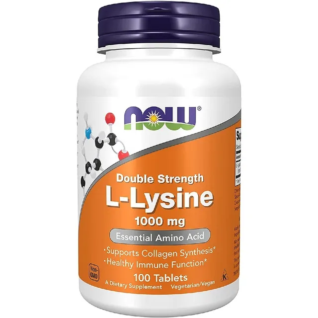  L-lysina 1000 Mg Now 100 Tabletas
