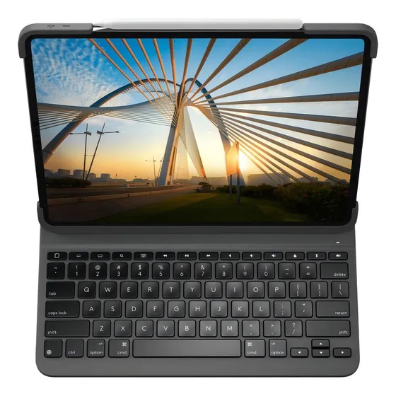 Capa Teclado Logitech Slim Folio iPad Pro 3a 4a Geração 12,9