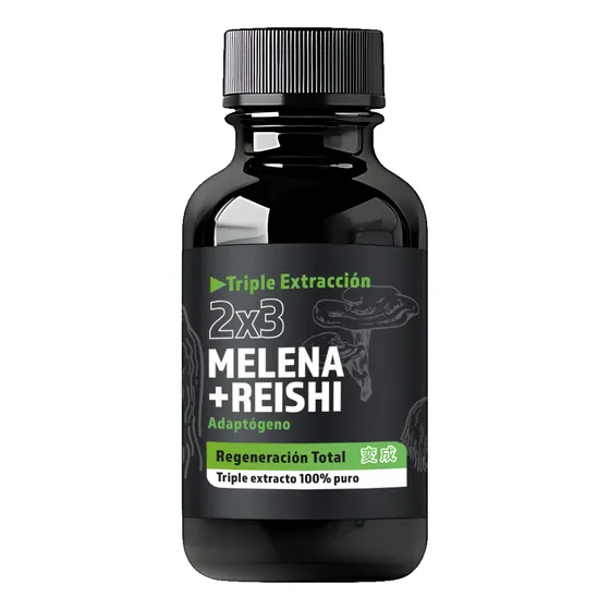 Melena + Reishi Triple Extracto 100% Puro 2x3 Sin Sabor