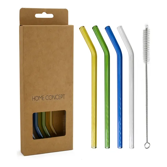 Set Multicolor X4 Sorbetes Vidrio + Limpiador Home Concept