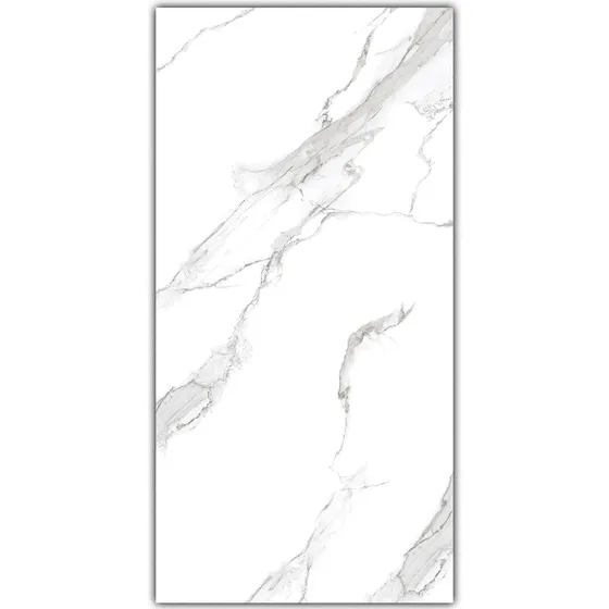 Porcelanato Carrara Polaris Slim Pulido Formato: 60cm X1,2mt