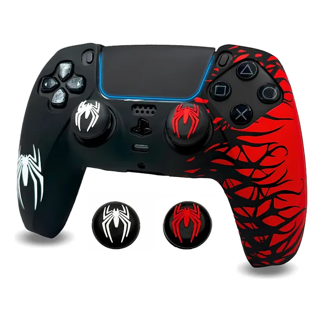 Funda De Spiderman Para Mando Playstation 5 - Dualsense Ps5 Color Negro