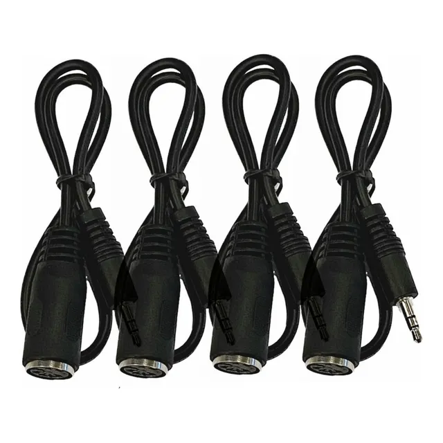 4×paquete Unidades: Un Adaptador Midi A 3,5 Mm, Cable 