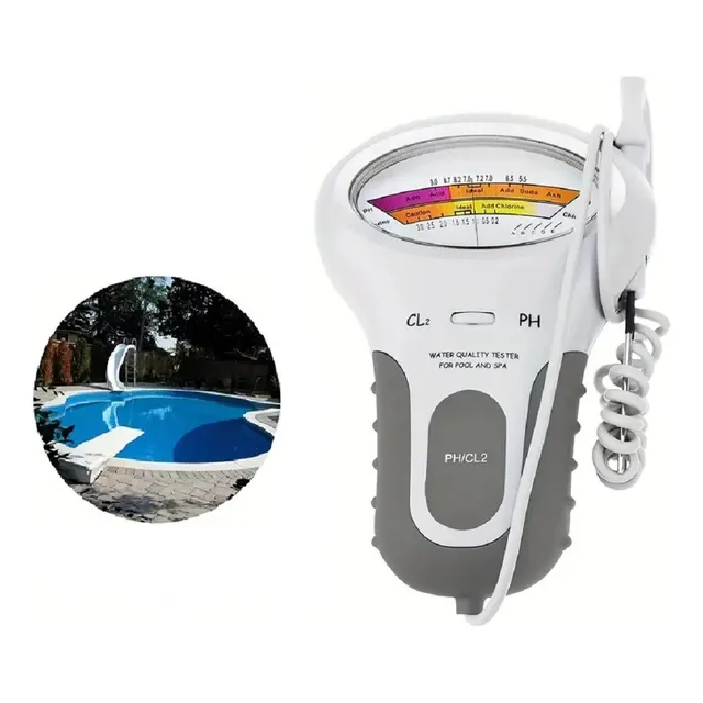 Medidor Digital De Ph Agua Probador De Cloro Piscina Kit De