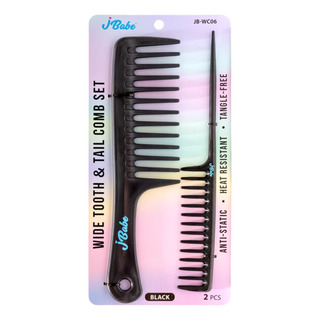 Peine De Wide Tooth Comb Set - 2pc J Babe Peine De Wide Tooth Comb Set - 2pc J Babe