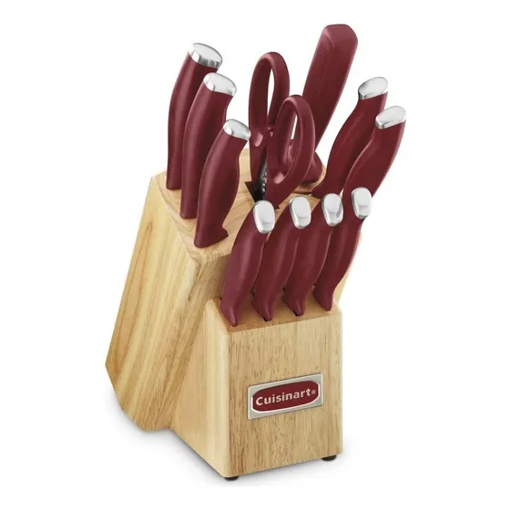Set De Cuchillos Cuisinart 12 Pzas Rojo