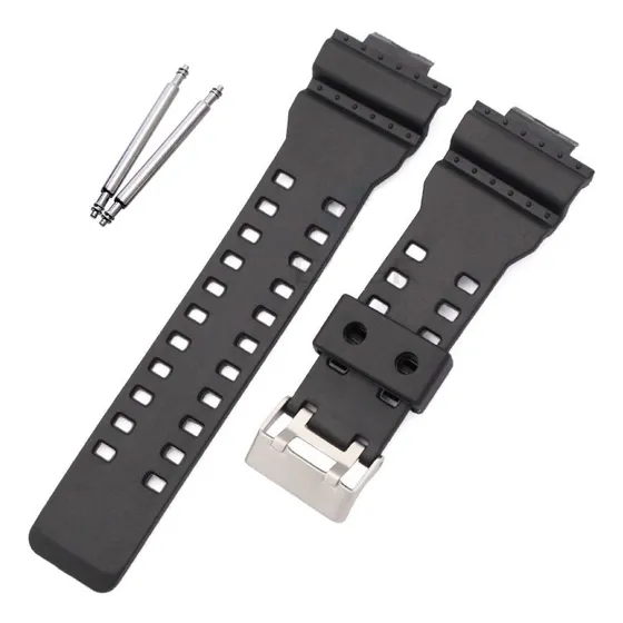 Pulseira Compatível Com Relógio Mormaii Mo3415a Silicone Poolsy Top Cor Preto