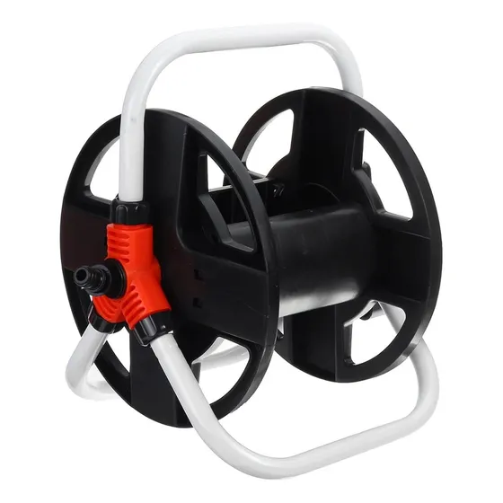 Prte Reel Enrlla Manguera De Rieg Aquaflex H1030 Clr Naranja Y Negro