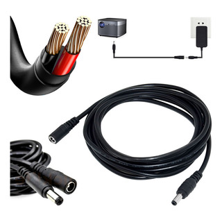 5 Metros Cable Extensión Para Cámara Cctv Dc 5,5mm X 2,1mm 5 Metros Cable Extensión Para Cámara Cctv Dc 5,5mm X 2,1mm