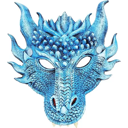 Dragon Mascaras Cosplay Accesorio Disfraz Halloween Para Adu