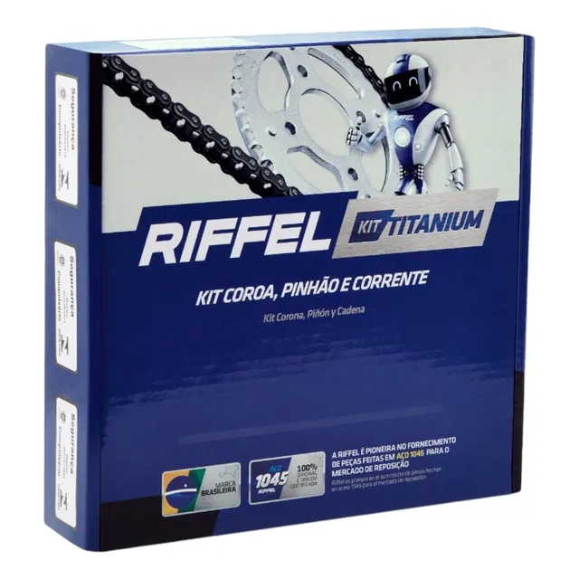 Relação Cg 150/160 Titan Fan Start Cargo Aço 1045 (kit)