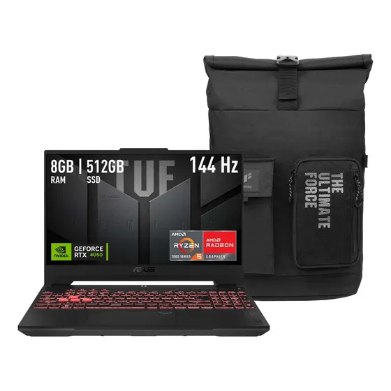 Notebook Asus Tuf Gaming A15 Amd R5 Rtx4050 8gb 512gb Gris Gris
